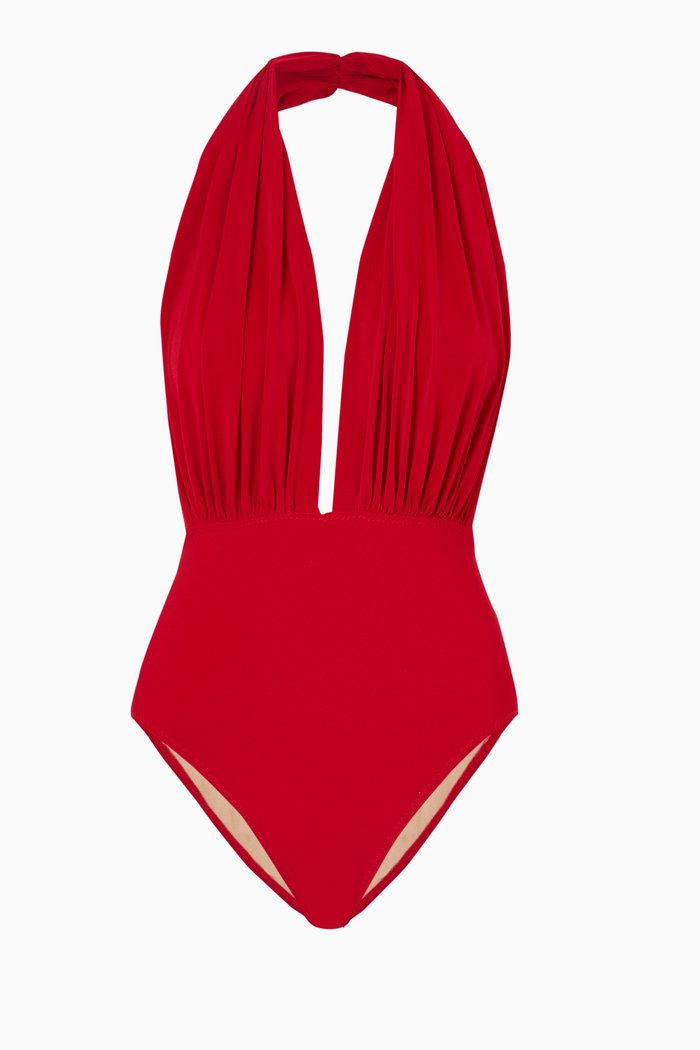 

Mio One-piece Swimsuit in Lycra Blend, Red