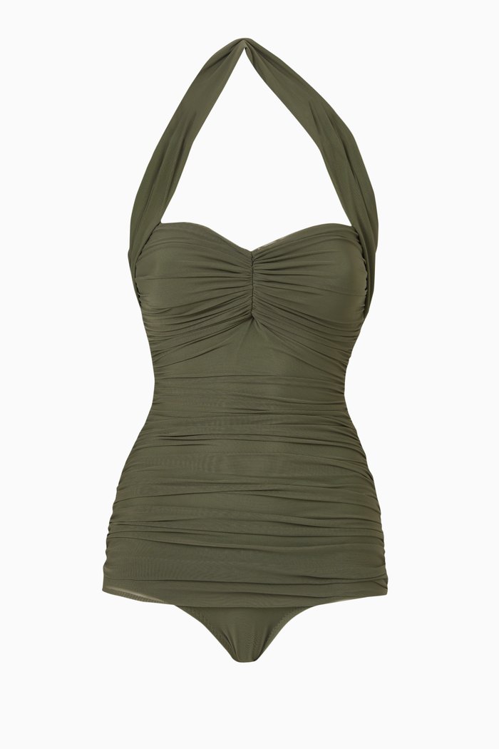 

Bill Mio One-piece Swimsuit in Poly-lycra, Green