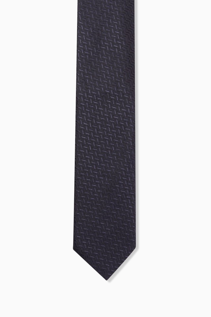 

Herringbone Tie in Silk, Blue