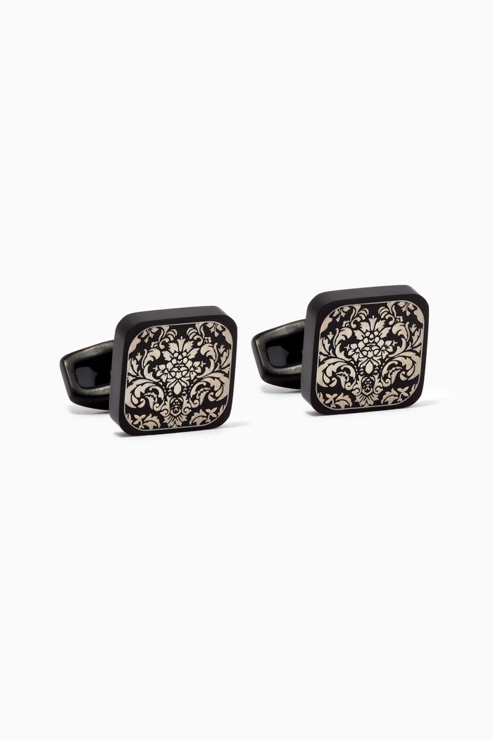 

Giza Tourbillon Cufflinks in Gunmetal, Brown