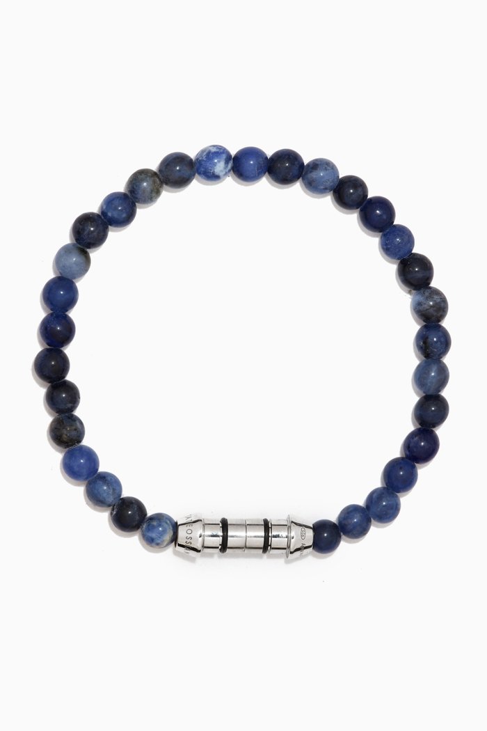 

Lucky Me Sodalite Bracelet in Sterling Silver, Blue