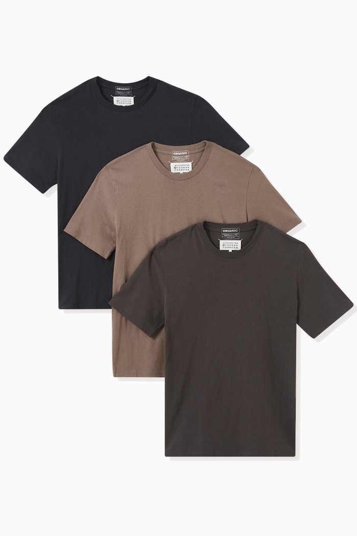 

T-shirts in Cotton-jersey, Set of 3, Black