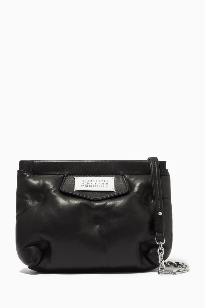 

Mini Glam Slam Pochette Shoulder Bag in Leather, Black