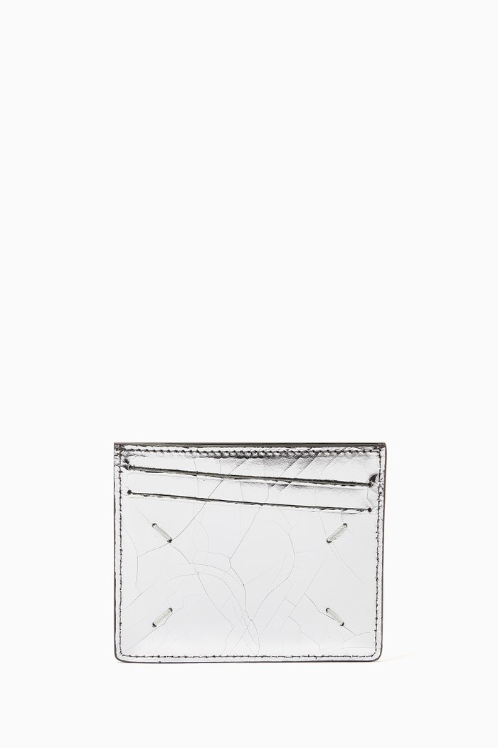 

MM Capsule Cardholder in Metallic Leather, Multicolour
