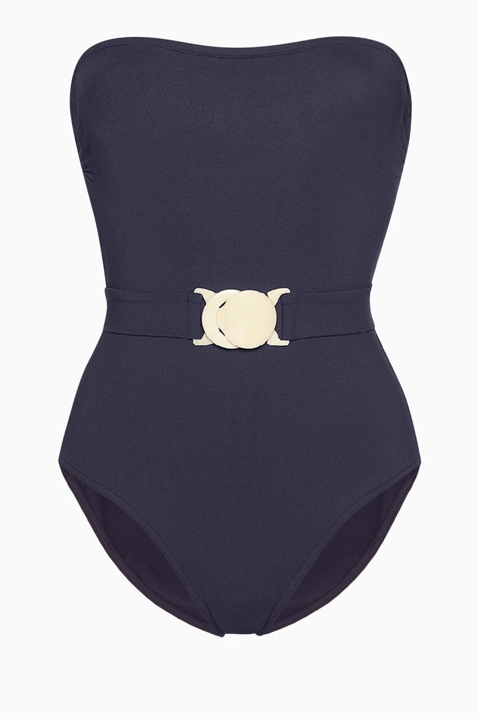 

Nuit Bustier One-piece Swimsuit, Blue