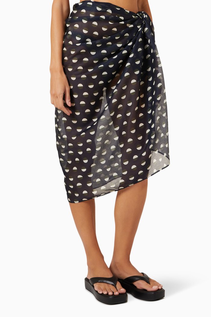 

Pluton Sarong in Cotton-voile, Blue