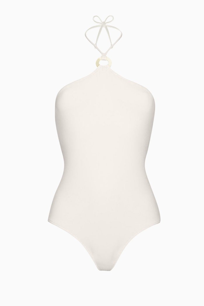 

Céleste Halterneck One-piece Swimsuit, Neutral