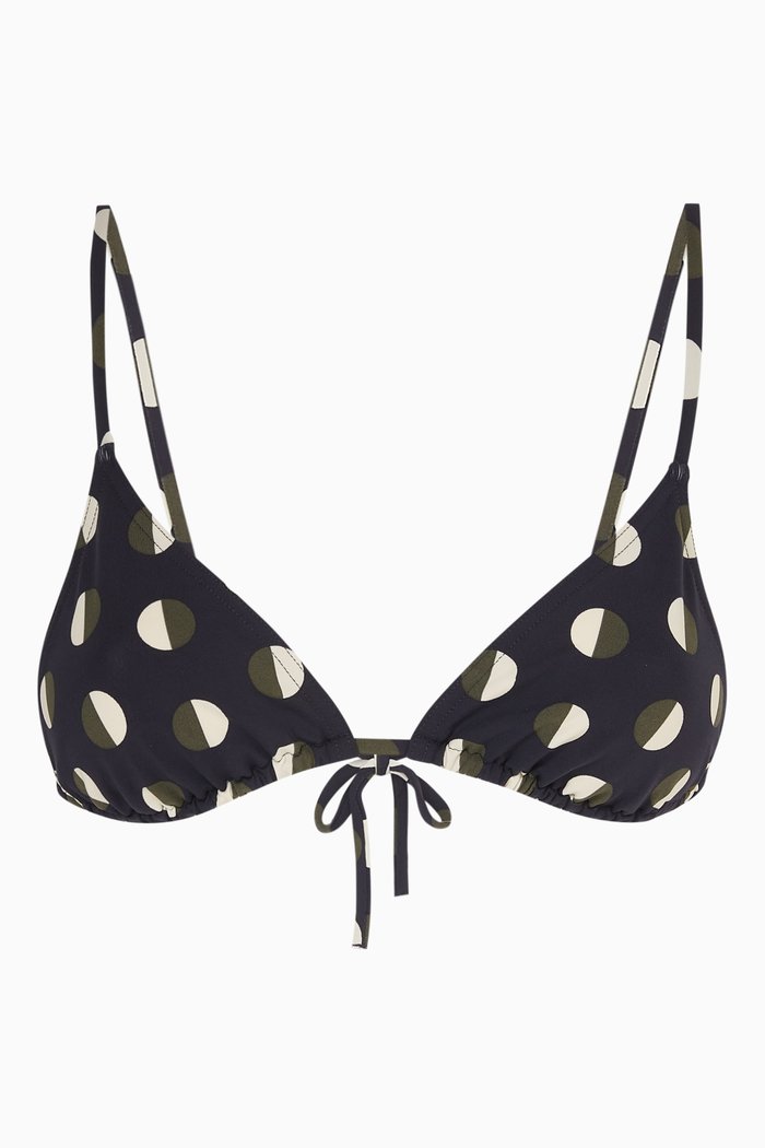 

Nocturne Lune Triangle Bikini Bra, Blue
