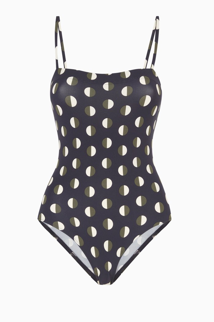 Astre Lune One-piece Swimsuit, Blue