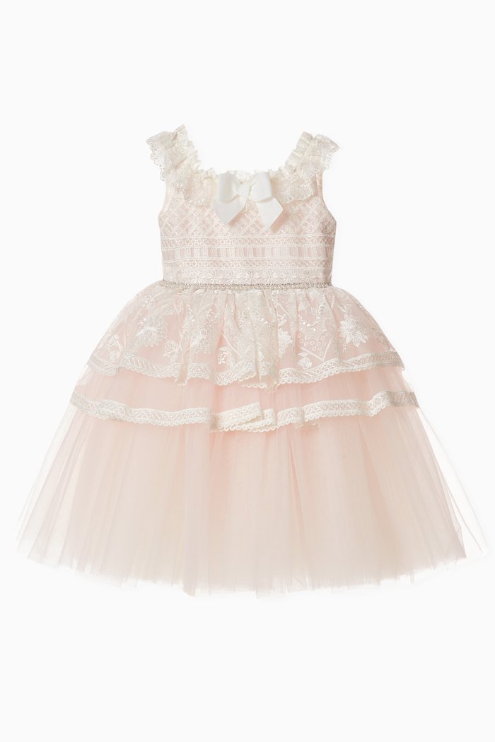 

Bow Dress in Tulle, White