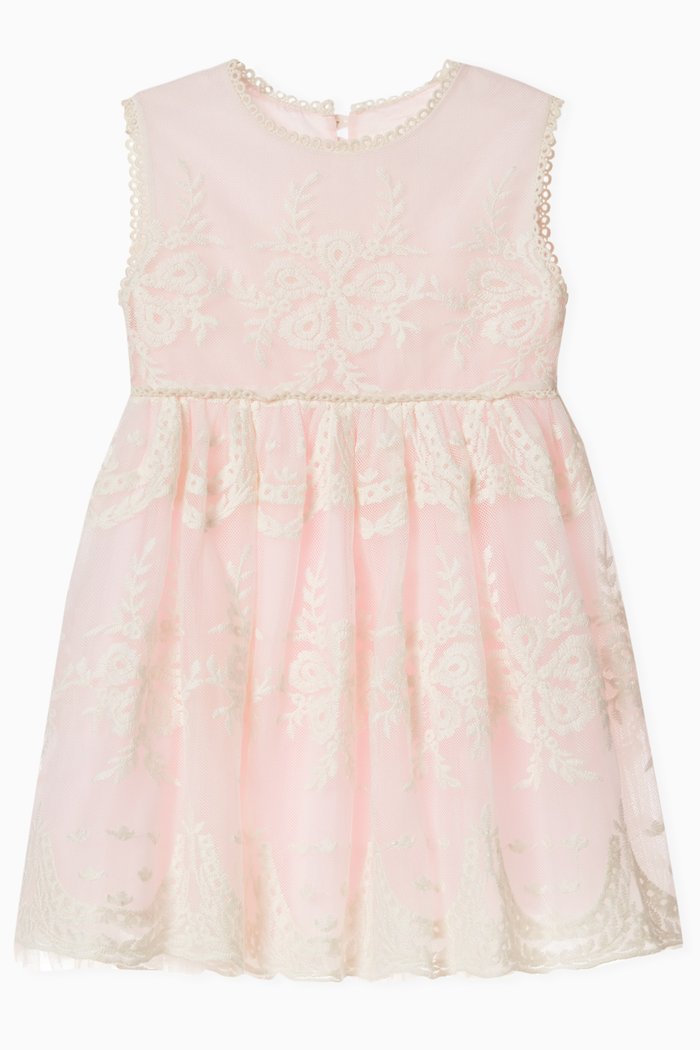 

Petals Dress in Lace, Neutral