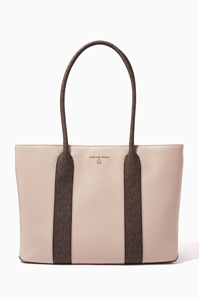 

Large Austin Tote Bag in Leather, Pink