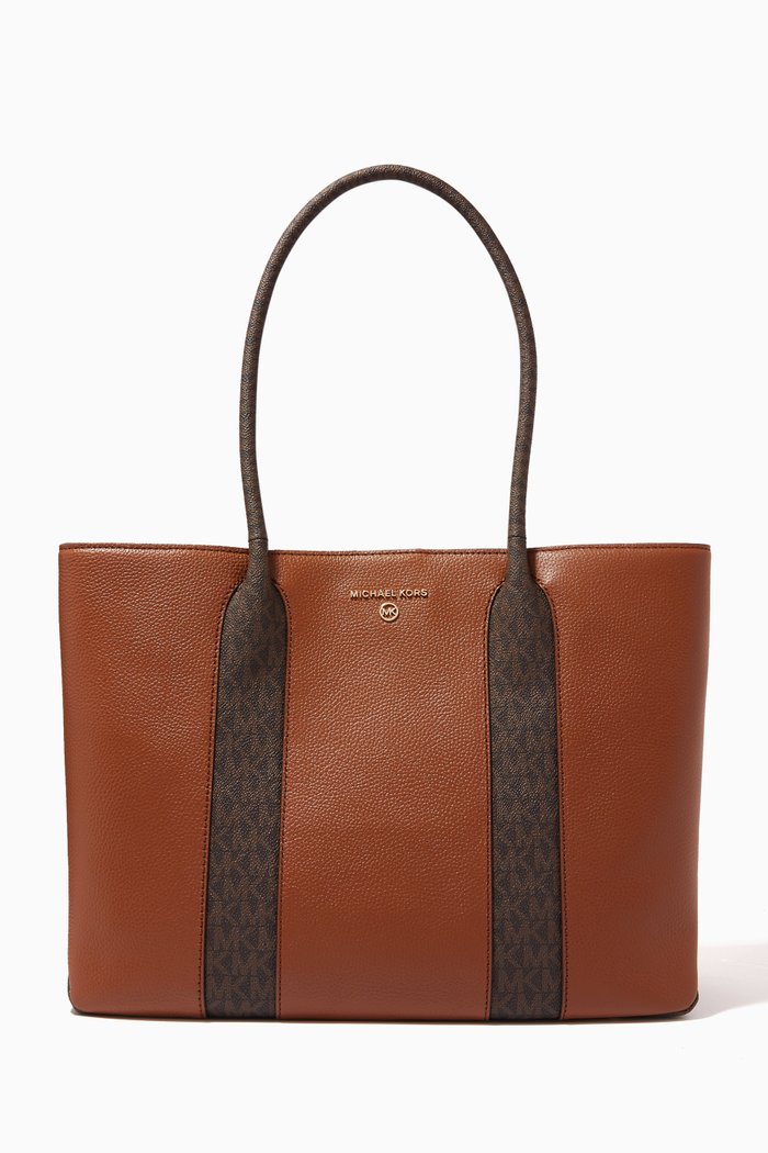 

Large Austin Tote Bag in Leather, Brown