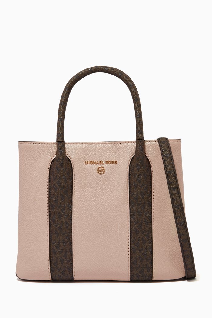 

Medium Austin Messenger Bag in Leather, Pink