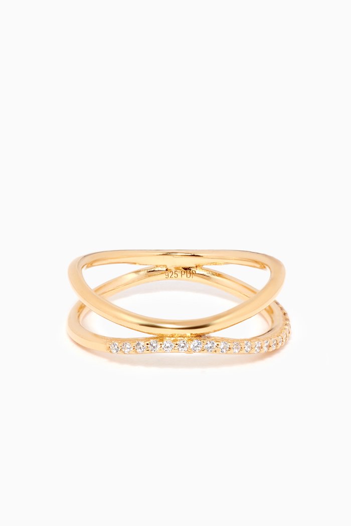 

Twister Ring in 18kt Gold-plated Sterling Silver
