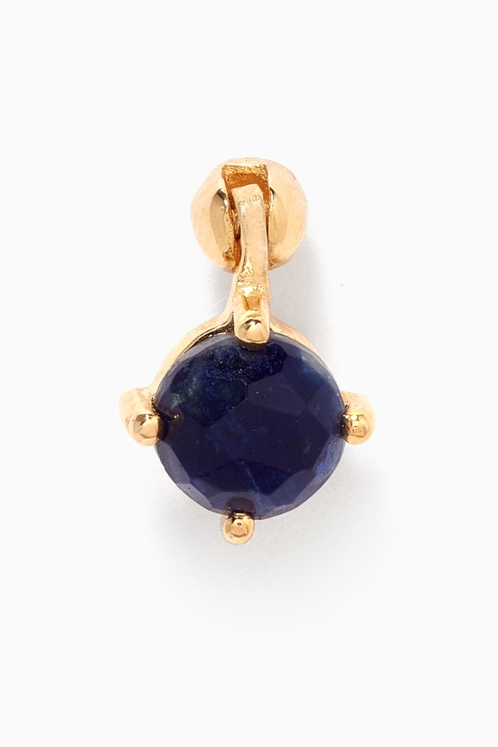 

Kimi Sodalite Single Earring in 18kt Gold-plated Sterling Silver, Blue