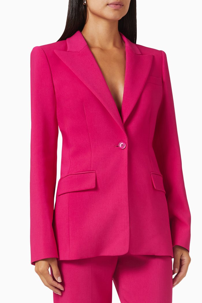 Georgina Blazer in Crepe, Pink