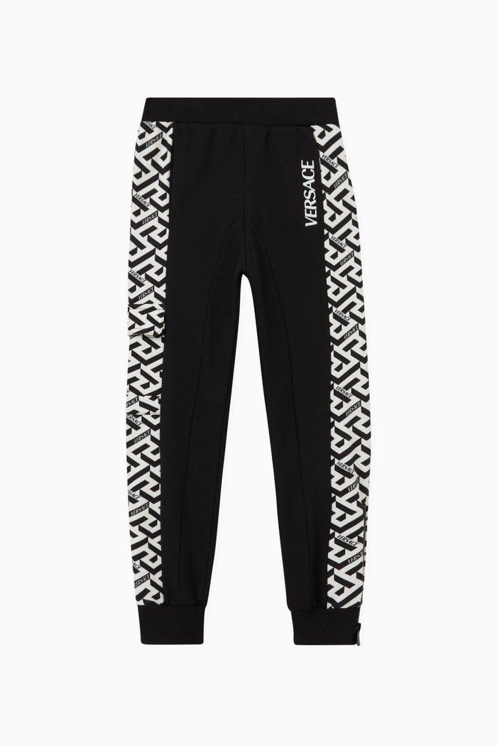 

La Greca Sweatpants in Cotton, Black