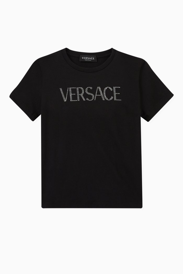 

Crystal Logo T-shirt in Cotton, Black