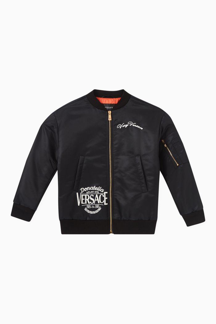 

Logo Bomber Jacket in Nylon, Black