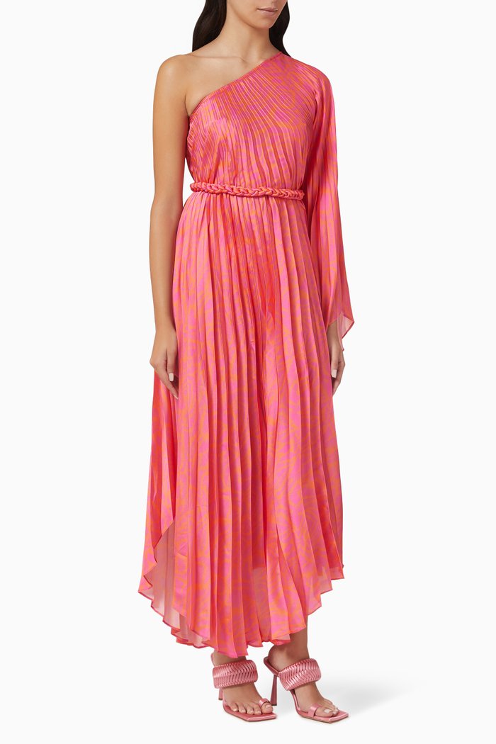 

Fatima One-shoulder Maxi Dress, Pink