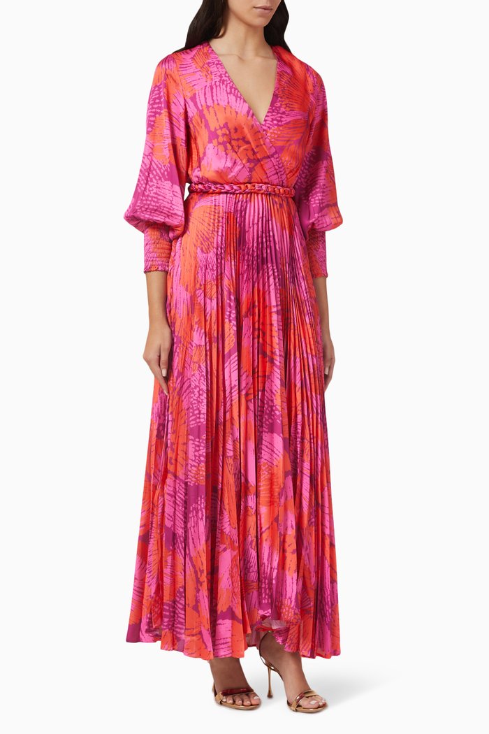 

Penelope Printed Maxi Dress, Pink