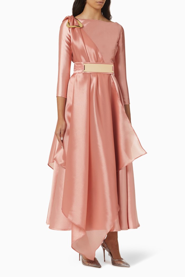 

Belted Maxi Dress, Pink