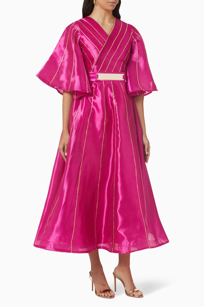

Belted Maxi Dress, Pink