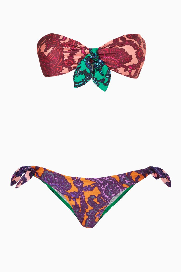 

Tiggy Tie Bikini Set in Lycra, Multicolour