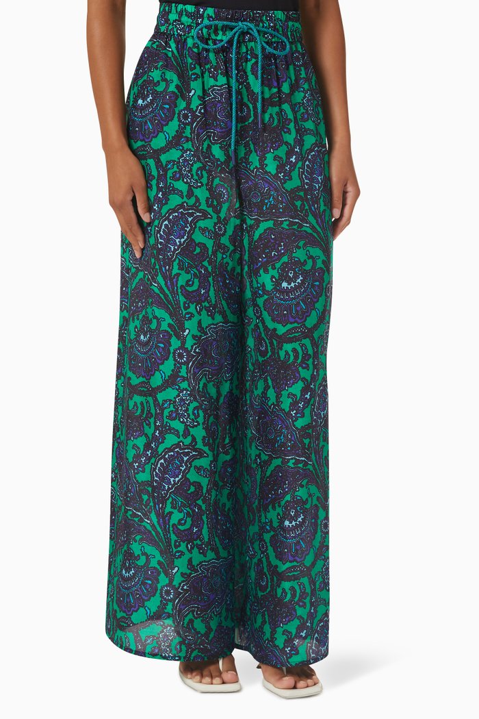 

Tiggy Pants in Silk Twill, Multicolour