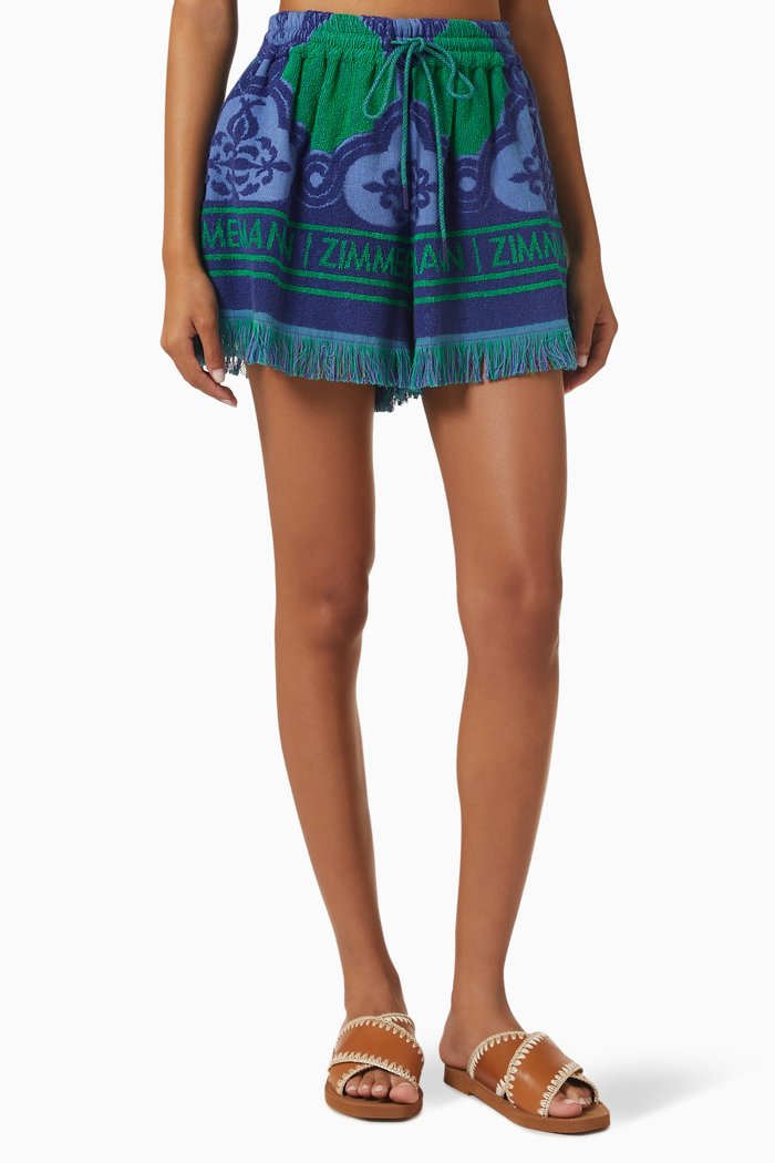 Tiggy Shorts in Cotton Terry, Blue