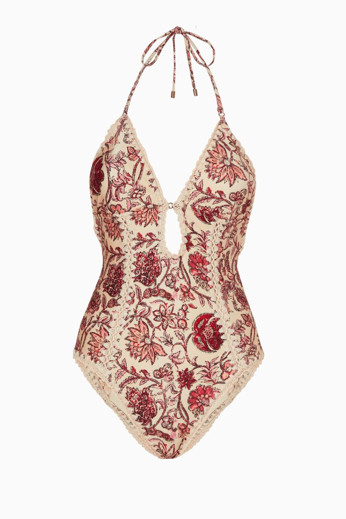 

Vitali Keyhole Crochet One-piece Swimsuit in Italian Lycra®, Multicolour