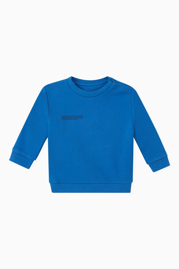 365 Sweatshirt in Cotton, Blue