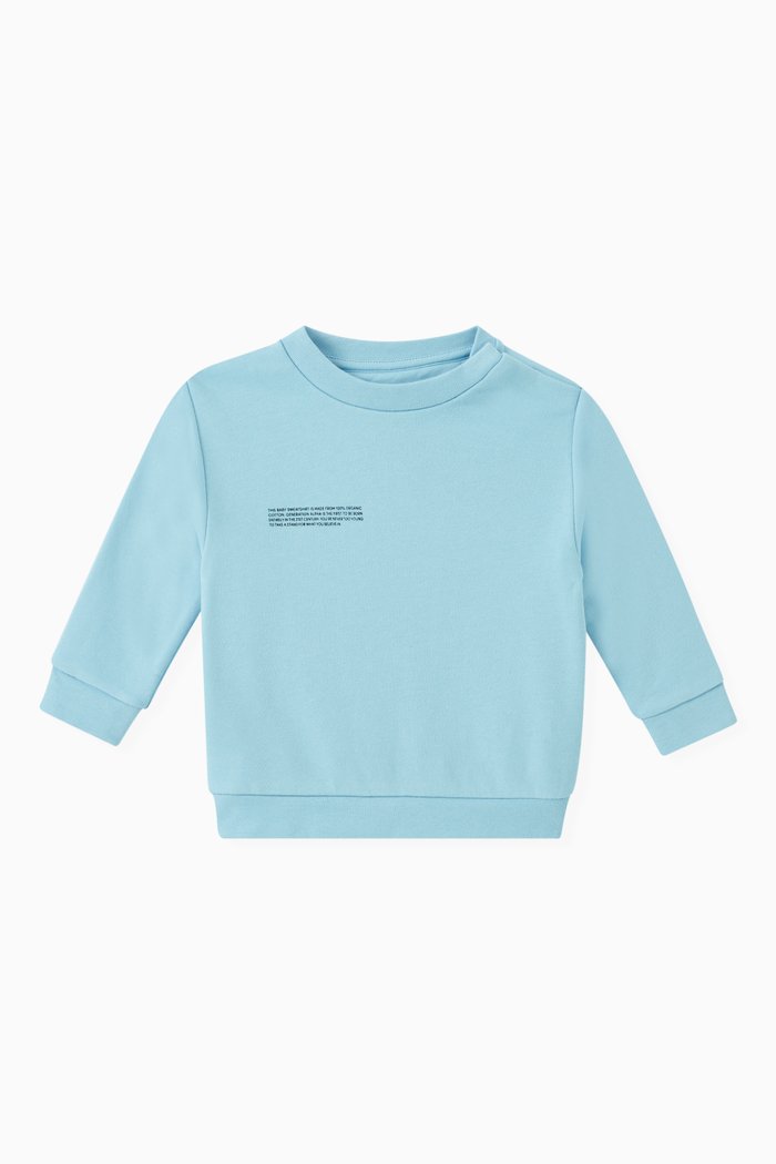 365 Sweatshirt in Cotton, Blue