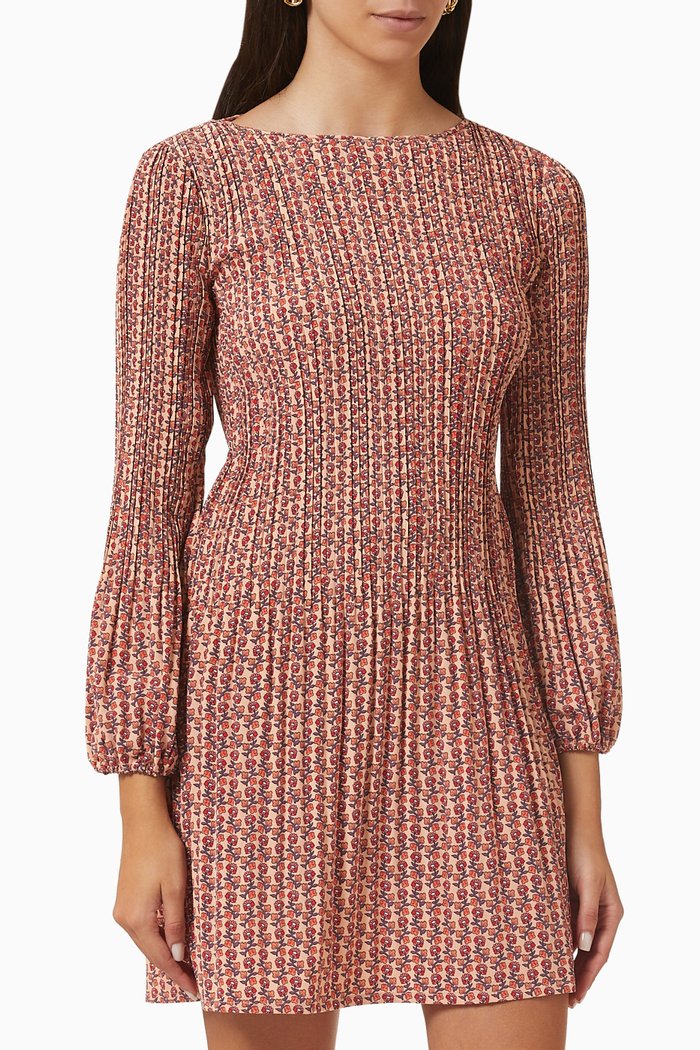 

122 Rockinette Floral-print Mini Dress, Pink