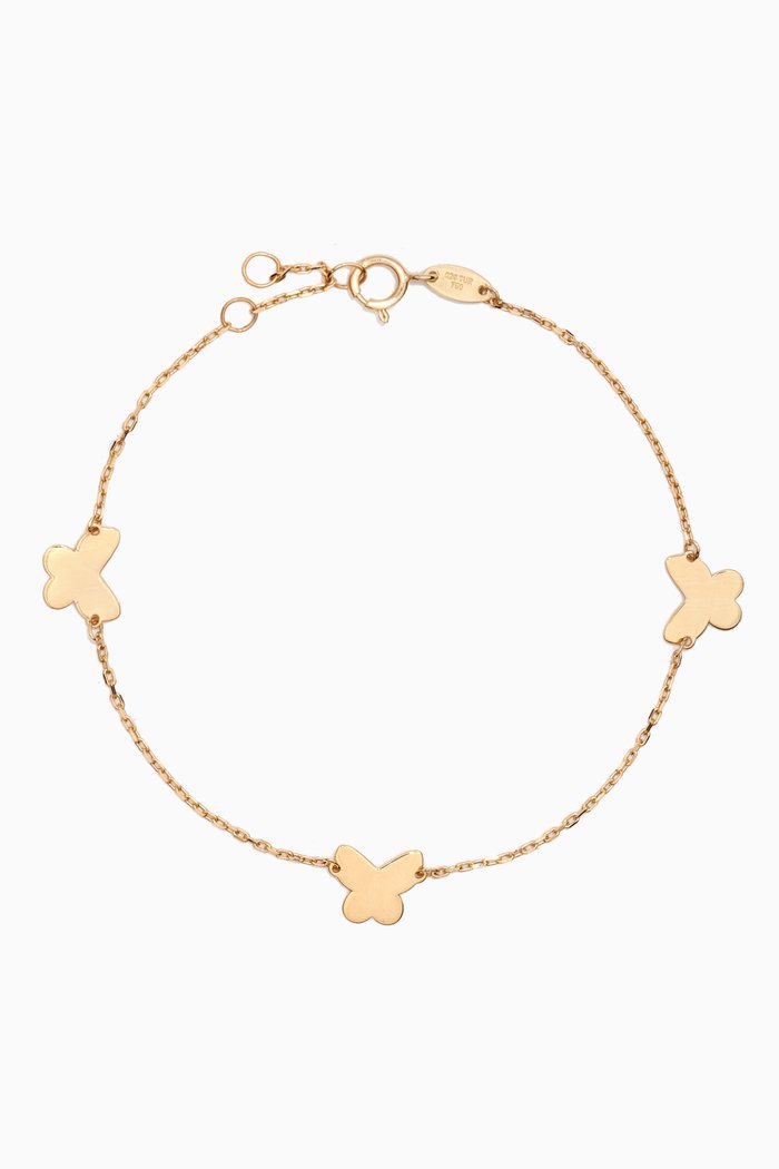 

Lydia Butterfly Bracelet in 18kt Gold, Yellow