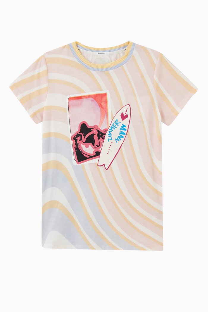 

Clover Surfboard T-shirt Dress in Cotton, Multicolour