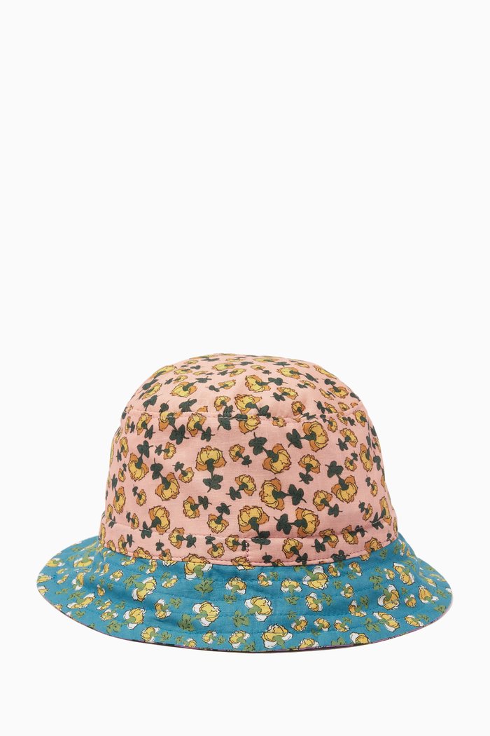

Floral Bucket Hat in Cotton, Multicolour
