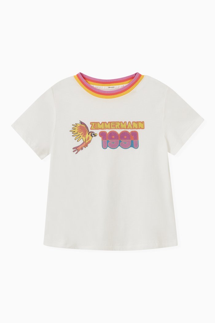 

Tiggy Printed T-shirt in Cotton, Neutral