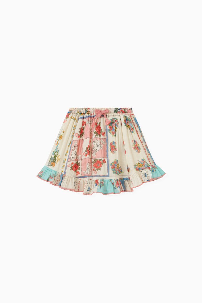 

Clover Flip Skirt in Cotton, Neutral
