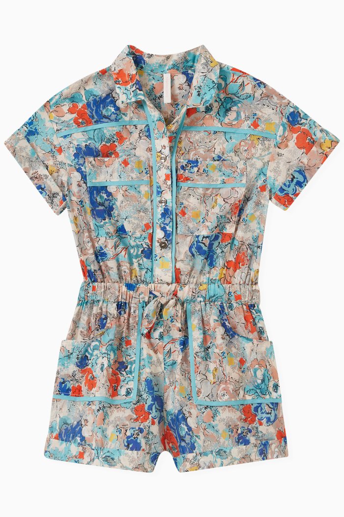 

Clover Playsuit in Cotton, Blue