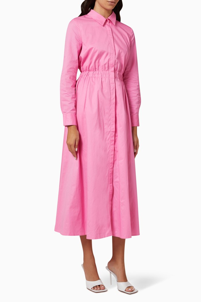 

Restore Shirt Dress in Cotton, Pink
