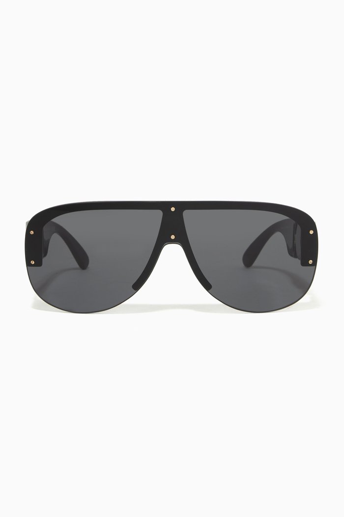 

Medusa Sunglasses in Acetate, Black