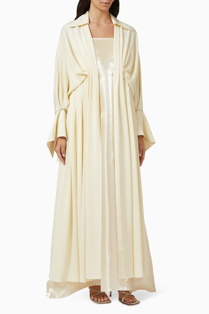 

Jacket & Dress Set in Chiffon, White