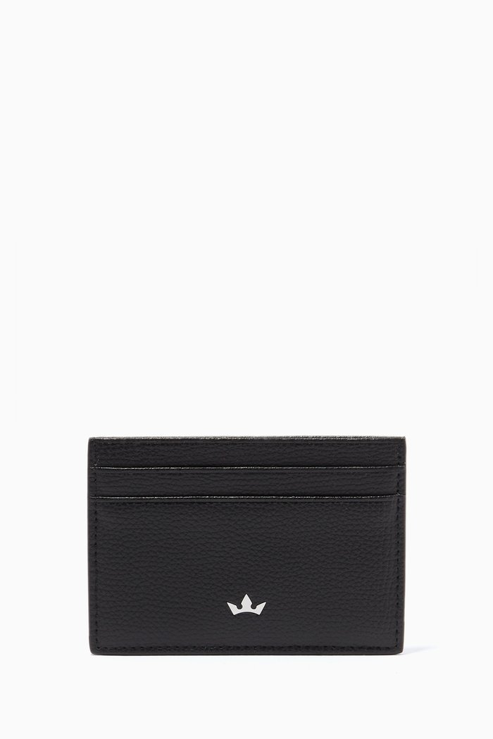 Award Cardholder in Italian Leather, Black
