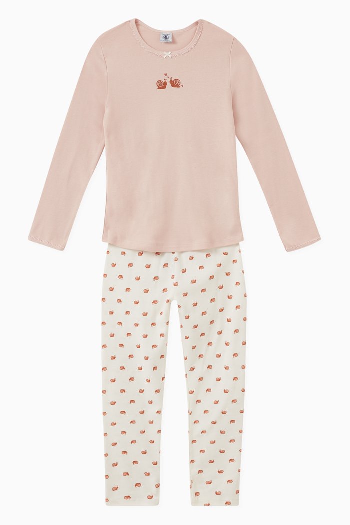 Pyjama Set in Cotton, Pink
