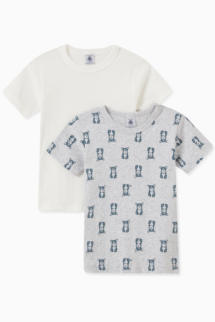 

T-shirt in Cotton, Set of 2, Multicolour