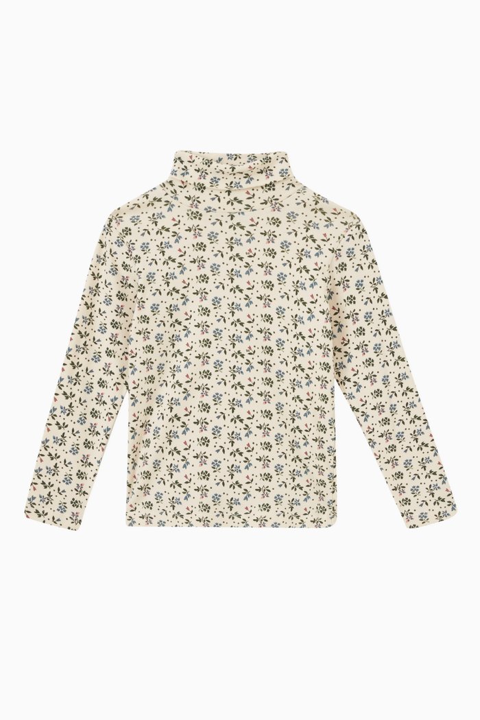 

Turtleneck Top in Cotton, Multicolour