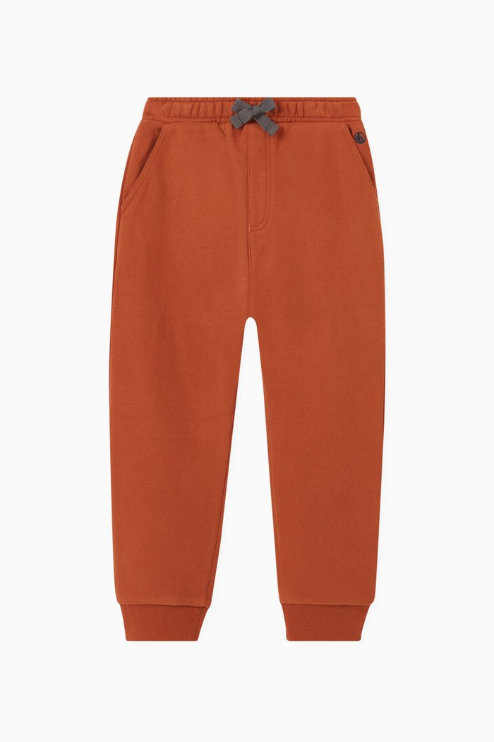 

Jogging Pants in Cotton, Brown