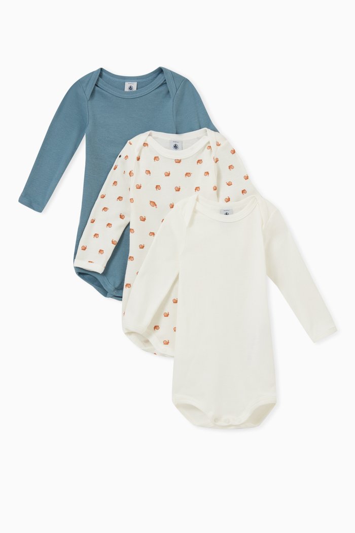

Bodysuit in Cotton, Set of 3, Multicolour